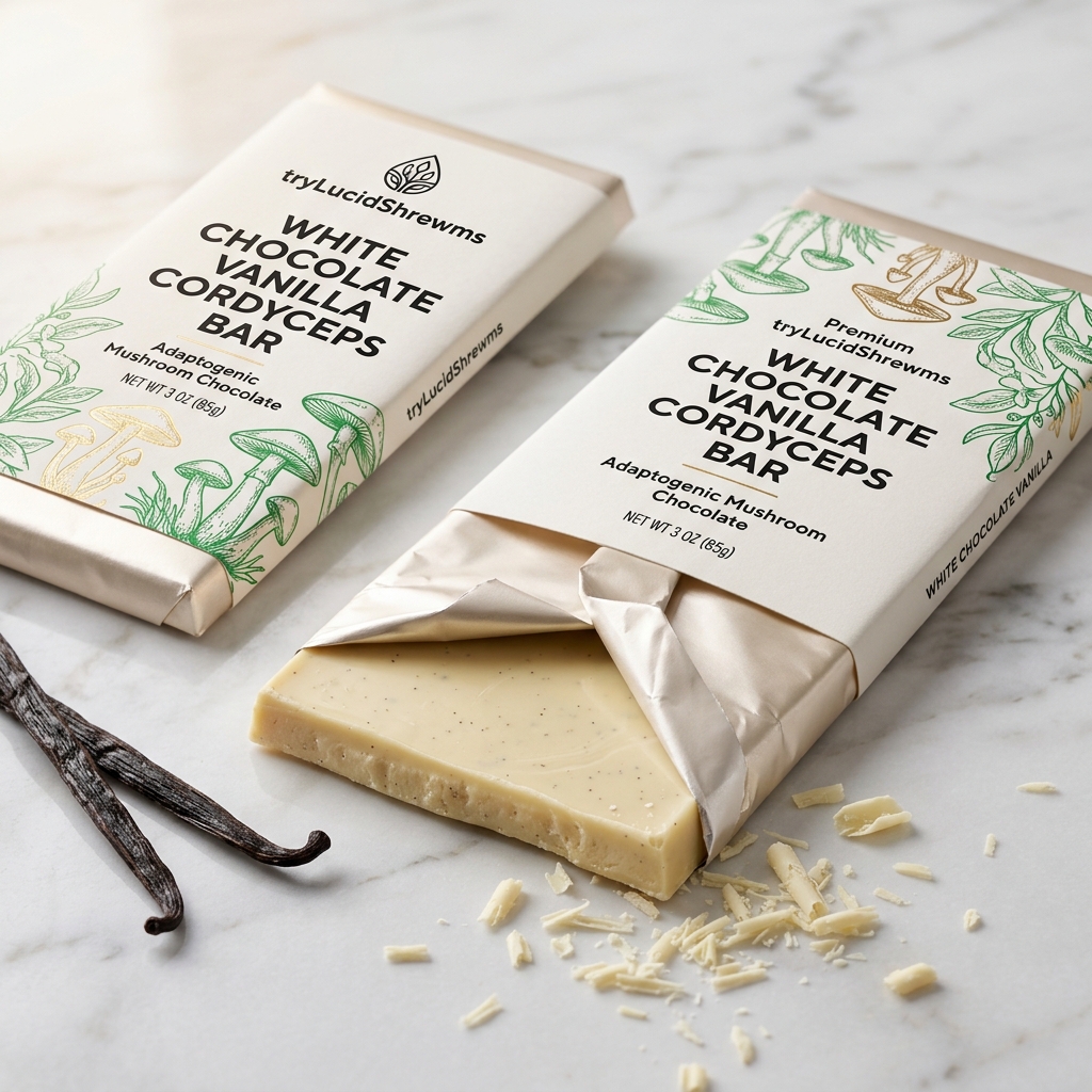 White Chocolate Vanilla Cordyceps Bar - Image 2