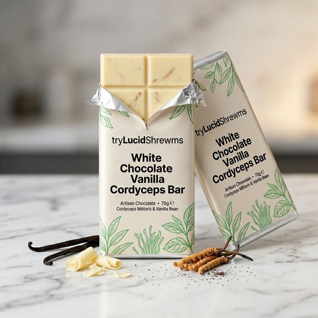 White Chocolate Vanilla Cordyceps Bar